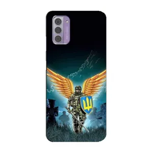 Чехлы с картинкой ЗСУ для Nokia G42 (AlphaPrint) (Солдат ЗСУ)