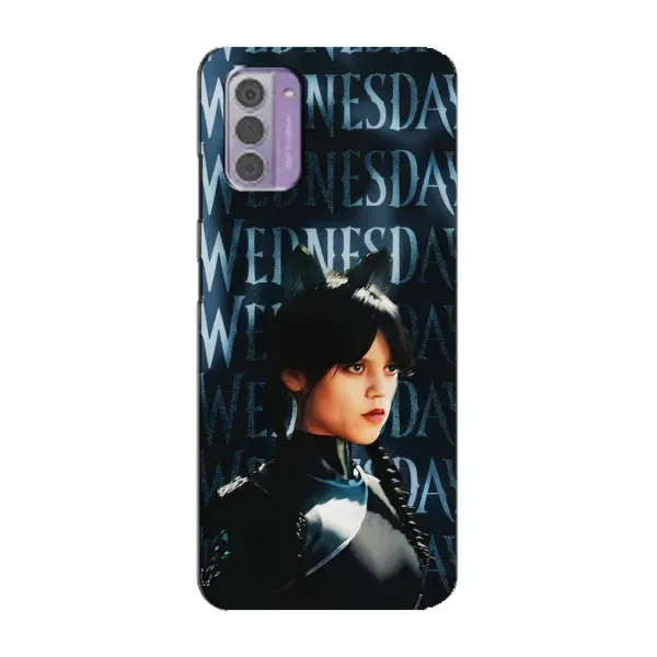 Чехол с принтом «Уэнздей кошка» для Nokia G42