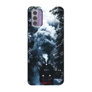 Новорічні, Святкові Чохли для Nokia G42 - 2024 год (Зимовий потяг)