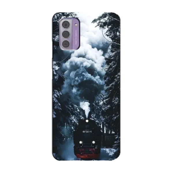 Чехол с принтом «Зимний поезд» для Nokia G42