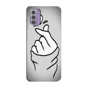 Чохол з принтом для Nokia G42 (AlphaPrint - Знак сердечка) (Значок Love)