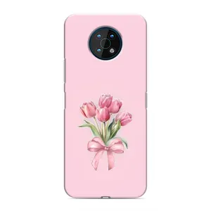 Чохол з розовим принтом для Nokia G50 (Букет квітів)