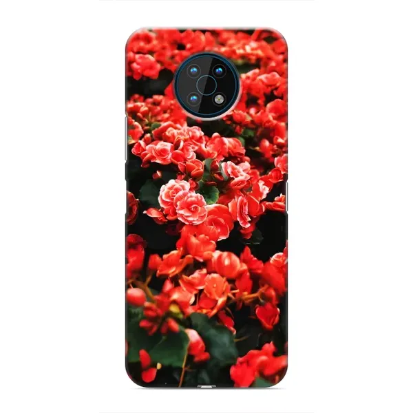 Чехол с принтом «Цветы красные» для Nokia G50 Чехол с принтом «Цветы красные» для Nokia G50