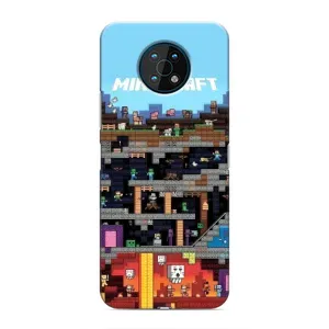 Чохол Майнкрафт на Nokia G50 (AlphaPrint) Minecraft (фон Minecraft)