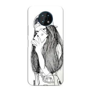 Чохол з друком для Nokia G50 - (Мода) (AlphaPrint) (Фото дівчини)