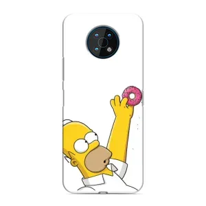 Чjхол з Сімпсонами для Nokia G50 (VPrint) (Гомер з пончиком)