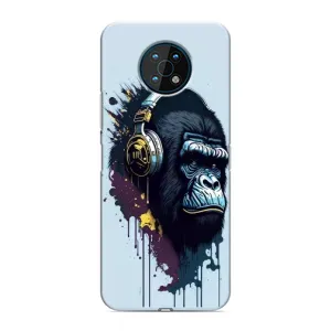 Чохол з Мавпами Nokia G50 - (AlphaPrint) (Горила в навушниках)