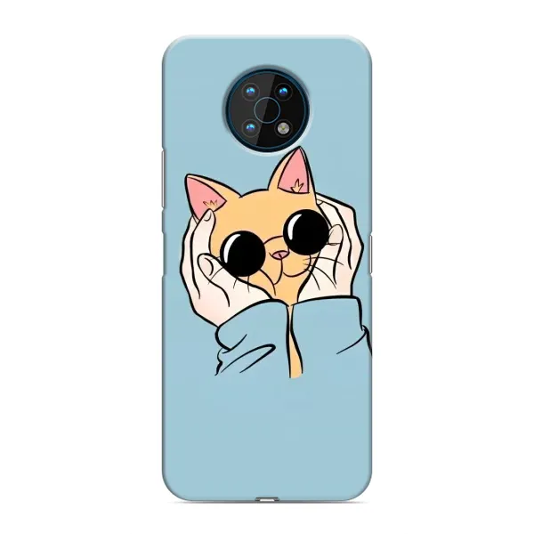 Чохол з принтом «Котик в окулярах» для Nokia G50