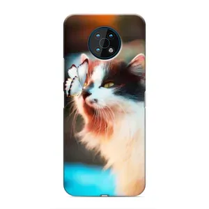 Чохол на Нокіа G50 з Котиками (VPrint) (Котик з метеликом)