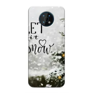 Новорічні, Святкові Чохли для Nokia G50 - 2024 год (Let it snow)
