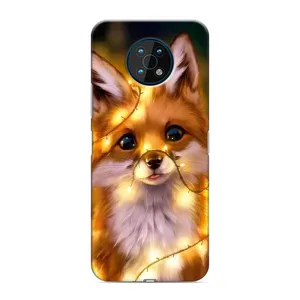 Чохли з картинкою Лисичка для Nokia G50 (VPrint) (Лисичка в гірляндах)