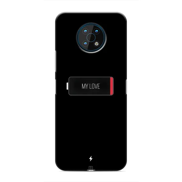 Чехол с принтом «Love battery» для Nokia G50 Чехол с принтом «Love battery» для Nokia G50