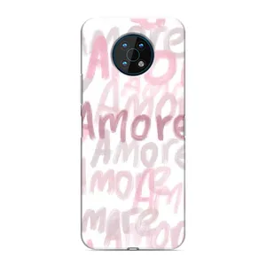 Чохол з розовим принтом для Nokia G50 (Аморе любов)