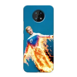 Чохол з принтом Фантастична четвірка для Nokia G50 (Людина-факел у вогні)