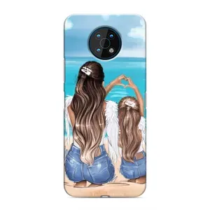 Чохол з друком для Nokia G50 - (Мама з дитинкою) (AlphaPrint) (Мама з донькою)