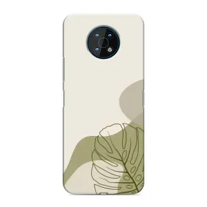 Силконовий чохол з принтом в квітах на Nokia G50 (Зелена монстера дизайн)
