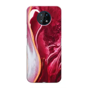 Чохол з принтом «Мрамор червоний» для Nokia G50