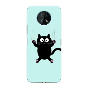 Чохол з принтом для Nokia G50 (AlphaPrint) Модні коти (Падаючий кіт)