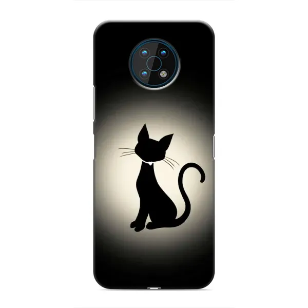 Чохол з принтом «Силует котика» для Nokia G50