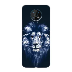 Чохол з картинкою ЛЕВ для Nokia G50 (VPrint) (Синій Лев)