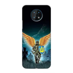 Чехлы с картинкой ЗСУ для Nokia G50 (AlphaPrint) (Солдат ЗСУ)