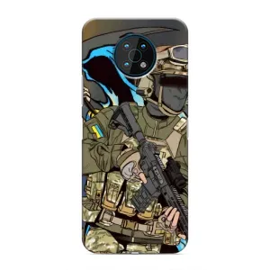 Чехлы с картинкой ЗСУ для Nokia G50 (AlphaPrint) (Воїн ЗСУ)