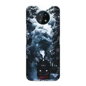 Новорічні, Святкові Чохли для Nokia G50 - 2024 год (Зимовий потяг)