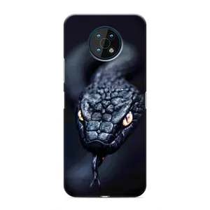 Чехол с картинкой «Хищники» для Nokia G50 (Черная змея)