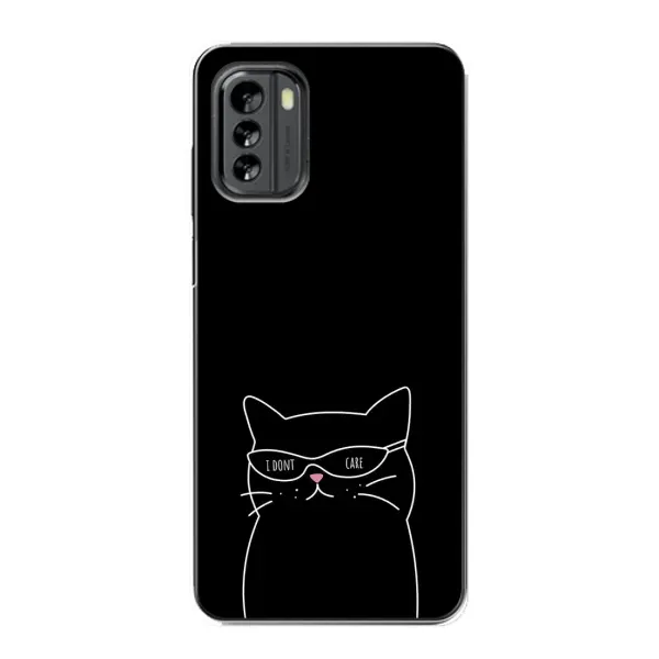 Чохол з принтом «Байдужий кіт» для Nokia G60