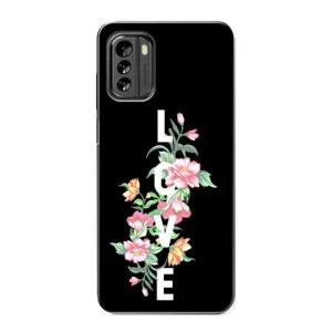 Чехлы для любимой на Нокиа G60 (VPrint) (Цветы LOVE)