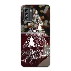 Рождественские Чехлы для Nokia G60 (VPrint) (Елочка узорная)