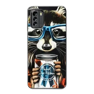 Чехол с принтом для Нокиа G60 - (Прикольные) (AlphaPrint) (Енот с банкой)