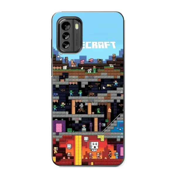 Чохол з принтом «фон Minecraft» для Nokia G60