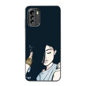 Чохол з друком для Nokia G60 - (Мода) (AlphaPrint) (Гарна дівчина)
