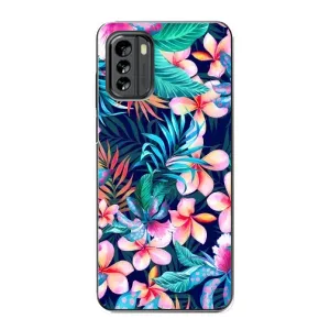 Чехол с принтом «Красочные цветы» для Nokia G60