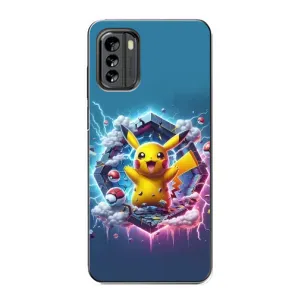 Чехол с Пикачу на Nokia G60 (Лого Пикачу)