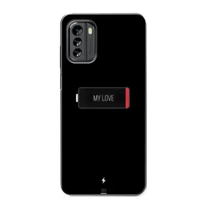 Чехлы для любимой на Нокиа G60 (VPrint) (Love battery)