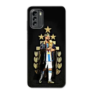Чехлы для Nokia G60 (Leo чемпион) (AlphaPrint) (Месси Король)