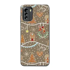Новорічні, Святкові Чохли для Nokia G60 - 2024 год (Новорічні пряники)