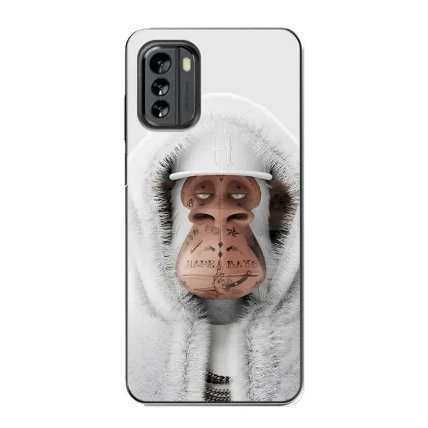 Чехол с принтом «обезьяна NFT в тату» для Nokia G60