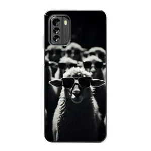 Чохол з принтом стильні тварини для Nokia G60 (Овечка в окулярах)