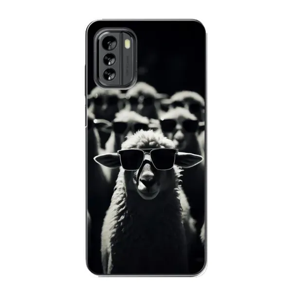 Чехол с принтом «Овечка в очках» для Nokia G60