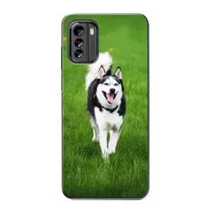 Чохол з Хаскі Nokia G60 - (AlphaPrint) (Радісний Хаскі)