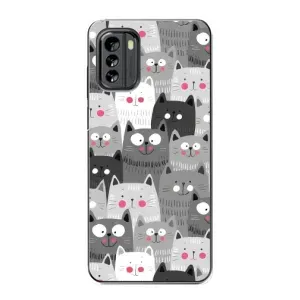 Чехлы с Котиками для Nokia G60 (VPrint) (Рисованные котики)