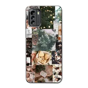 Різдвяні, Святкові Чохли для Nokia G60 (Різдвяний колаж)