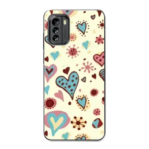 Чехлы для любимой на Нокиа G60 (VPrint) (Сердечки)