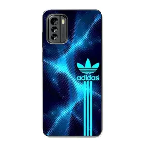 Чохли Адидас для Nokia G60 (AlphaPrint) (Синій Адідас)
