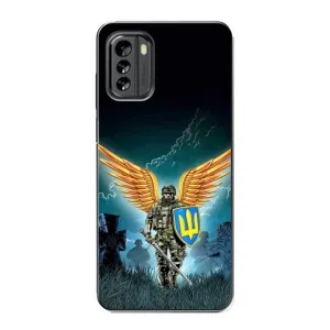 Чехлы с картинкой ЗСУ для Nokia G60 (AlphaPrint) (Солдат ЗСУ)