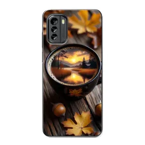 Чохол з принтом «Темна кава» для Nokia G60