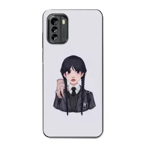 Чехлы Венсдей на Nokia G60 Уэнсдей (AlphaPrint) (Уэнздей и Вещь)